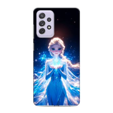 Силиконовый противоударный чехол на Samsung Galaxy A72 с принтом Холодное сердце Frozen