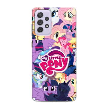 Силиконовый противоударный чехол на Samsung Galaxy A72 с принтом My little pony Дружба чудо Силиконовый противоударный чехол на Samsung Galaxy A72 с принтом My little pony Дружба чудо
