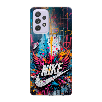 Силиконовый противоударный чехол на Samsung Galaxy A72 с принтом Nike Найк Силиконовый противоударный чехол на Samsung Galaxy A72 с принтом Nike Найк