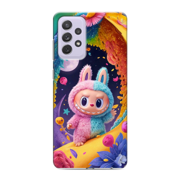 Силиконовый противоударный чехол на Samsung Galaxy A72 с принтом Labubu Лабубу Силиконовый противоударный чехол на Samsung Galaxy A72 с принтом Labubu Лабубу
