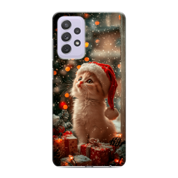 Силиконовый противоударный чехол на Samsung Galaxy A72 с принтом Новый год Силиконовый противоударный чехол на Samsung Galaxy A72 с принтом Новый год