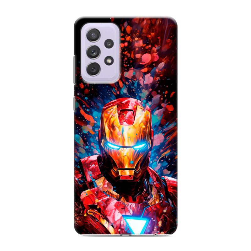 Силиконовый противоударный чехол на Samsung Galaxy A72 с принтом Железный человек Ironman Силиконовый противоударный чехол на Samsung Galaxy A72 с принтом Железный человек Ironman
