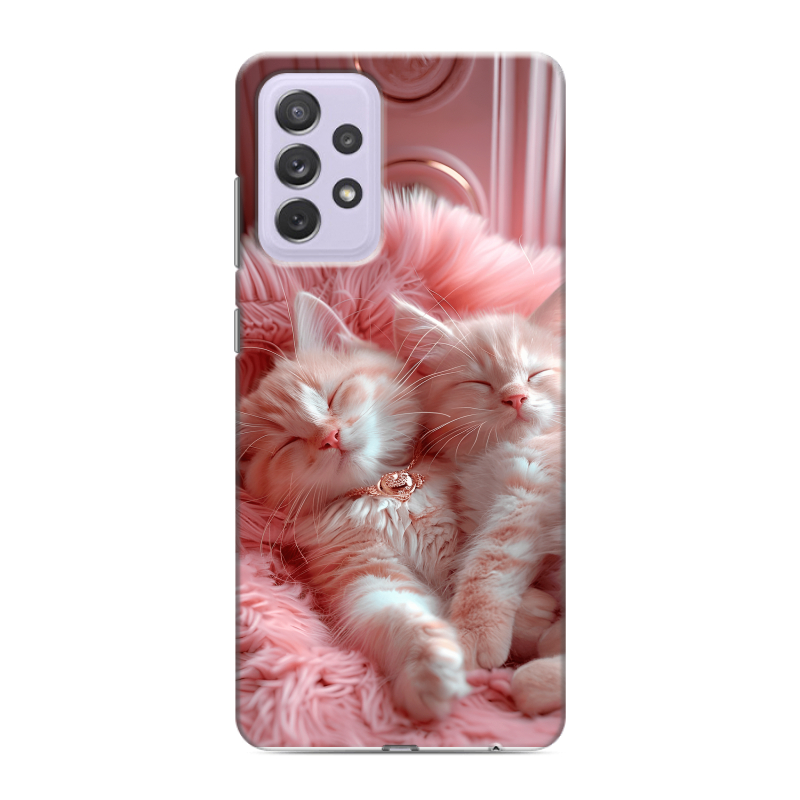 Пластиковый чехол на Samsung Galaxy A72 с принтом котята котики Пластиковый чехол на Samsung Galaxy A72 с принтом котята котики