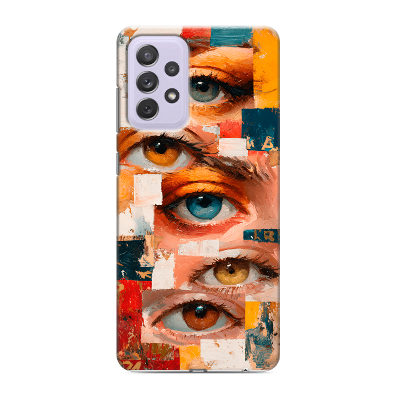 Силиконовый противоударный чехол на Samsung Galaxy A72 с принтом Модный принт Силиконовый противоударный чехол на Samsung Galaxy A72 с принтом Модный принт