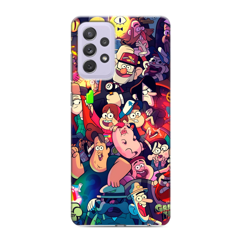 Силиконовый противоударный чехол на Samsung Galaxy A72 с принтом Gravity Falls Гравити Фолз Силиконовый противоударный чехол на Samsung Galaxy A72 с принтом Gravity Falls Гравити Фолз