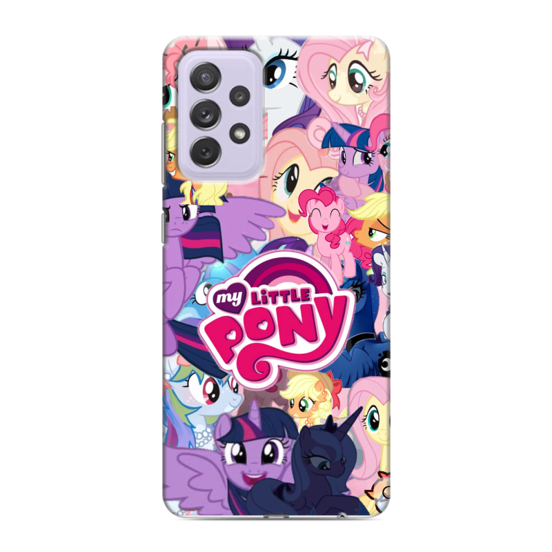 Пластиковый чехол на Samsung Galaxy A72 с принтом My little pony Дружба чудо Пластиковый чехол на Samsung Galaxy A72 с принтом My little pony Дружба чудо