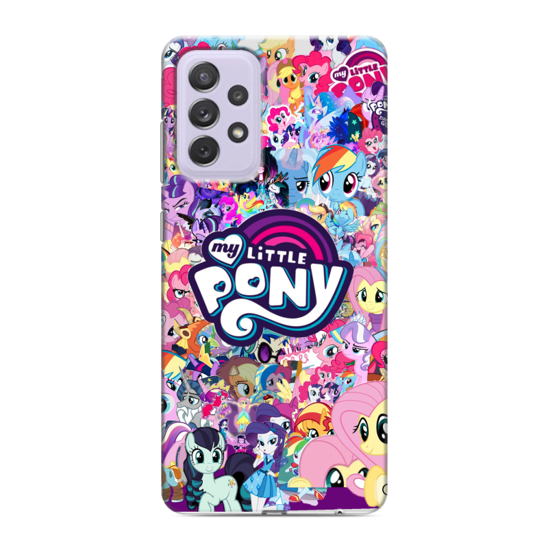 Силиконовый противоударный чехол на Samsung Galaxy A72 с принтом My little pony Дружба чудо Силиконовый противоударный чехол на Samsung Galaxy A72 с принтом My little pony Дружба чудо