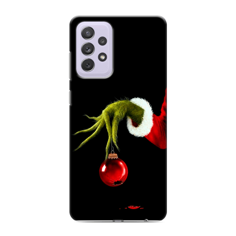 Пластиковый чехол на Samsung Galaxy A72 с принтом Новый год Гринч Пластиковый чехол на Samsung Galaxy A72 с принтом Новый год Гринч
