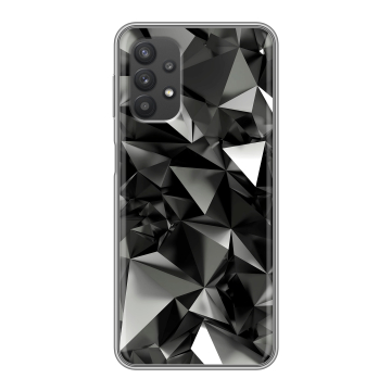 Силиконовый чехол на Samsung Galaxy A32 с принтом Черные кристаллы Силиконовый чехол на Samsung Galaxy A32 с принтом Черные кристаллы