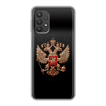 Силиконовый чехол на Samsung Galaxy A32 с принтом Герб России Силиконовый чехол на Samsung Galaxy A32 с принтом Герб России