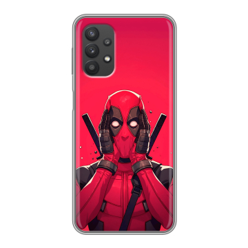 Силиконовый чехол на Samsung Galaxy A32 с принтом Дедпул Deadpool