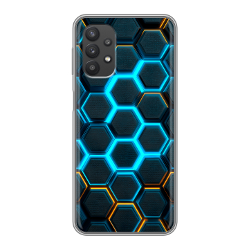 Силиконовый чехол на Samsung Galaxy A32 с принтом Неоновые соты Силиконовый чехол на Samsung Galaxy A32 с принтом Неоновые соты