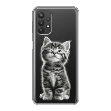 Силиконовый чехол на Samsung Galaxy A32 с принтом Котенок Силиконовый чехол на Samsung Galaxy A32 с принтом Котенок