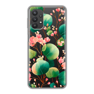 Силиконовый чехол на Samsung Galaxy A32 с принтом женский