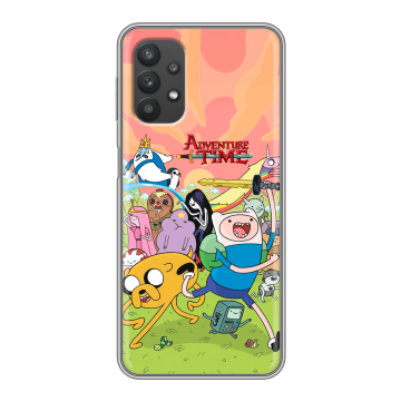 Силиконовый чехол на Samsung Galaxy A32 с принтом Adventure time Время приключений