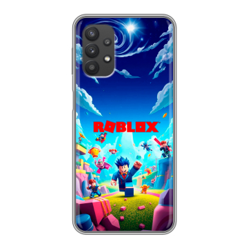 Силиконовый чехол на Samsung Galaxy A32 с принтом Roblox Роблокс