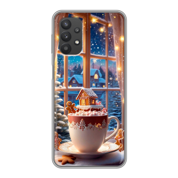 Силиконовый чехол на Samsung Galaxy A32 с принтом Новый год Силиконовый чехол на Samsung Galaxy A32 с принтом Новый год