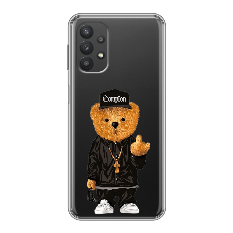 Силиконовый чехол на Samsung Galaxy A32 с принтом Плюшевый медведь Силиконовый чехол на Samsung Galaxy A32 с принтом Плюшевый медведь