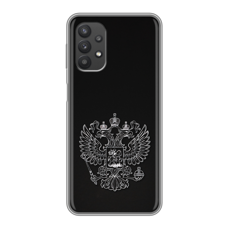 Силиконовый чехол на Samsung Galaxy A32 с принтом Герб России Силиконовый чехол на Samsung Galaxy A32 с принтом Герб России