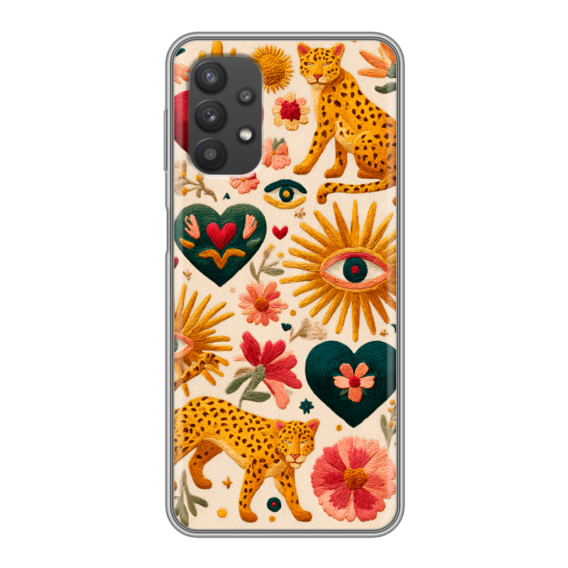 Силиконовый чехол на Samsung Galaxy A32 с принтом Модный принт Силиконовый чехол на Samsung Galaxy A32 с принтом Модный принт