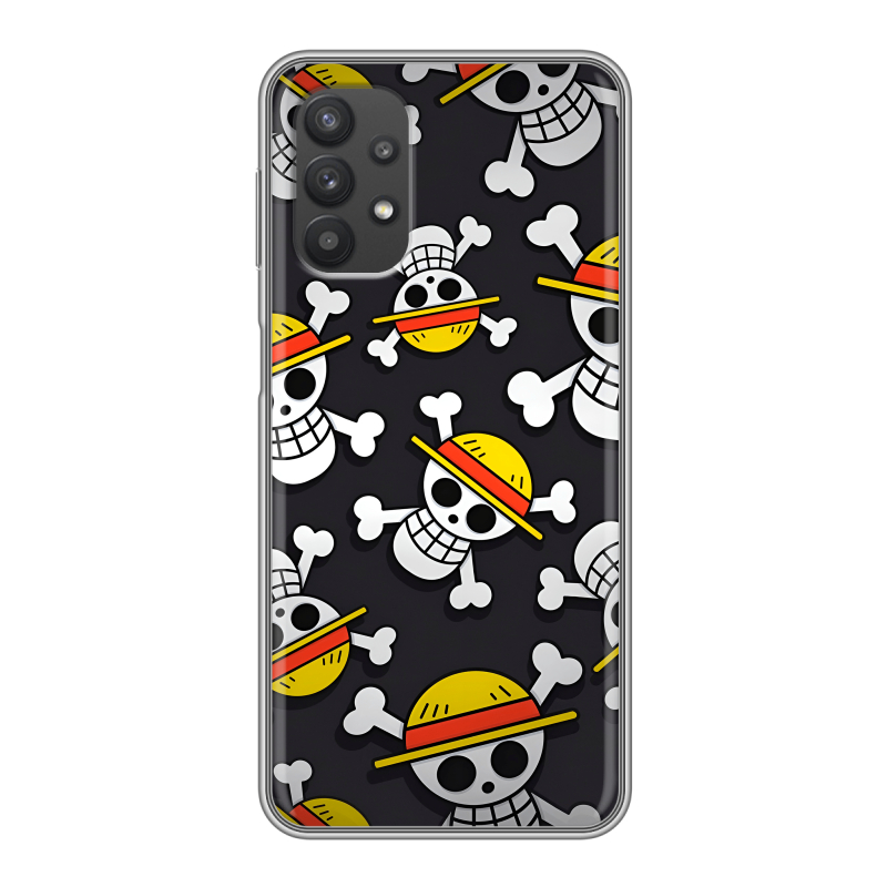 Силиконовый противоударный чехол на Samsung Galaxy A32 с принтом One Piece Ван Пис Силиконовый противоударный чехол на Samsung Galaxy A32 с принтом One Piece Ван Пис