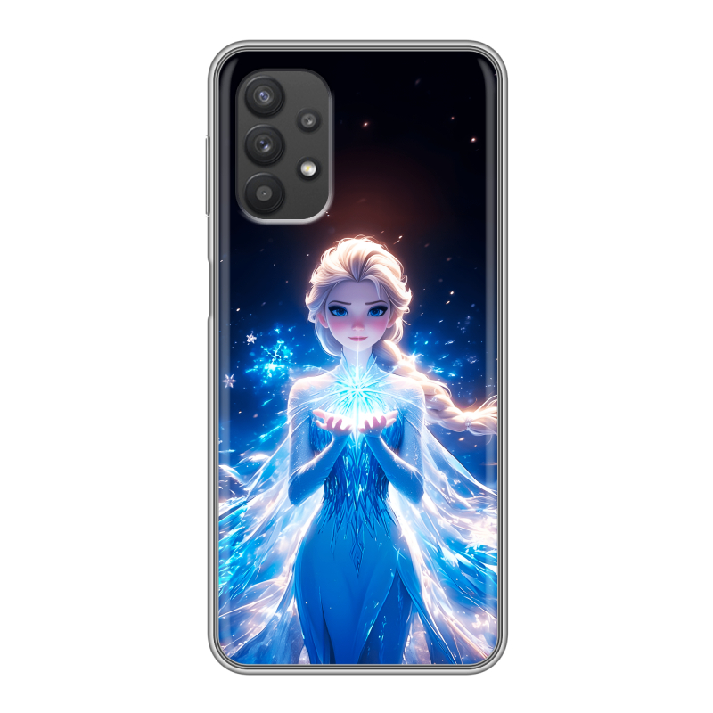 Силиконовый чехол на Samsung Galaxy A32 с принтом Холодное сердце Frozen Силиконовый чехол на Samsung Galaxy A32 с принтом Холодное сердце Frozen