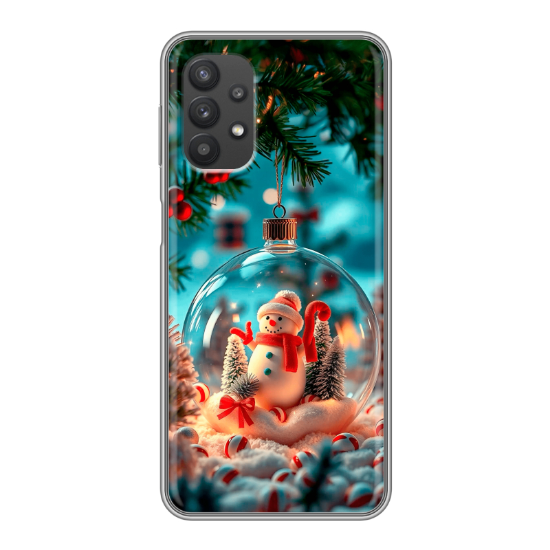 Силиконовый чехол на Samsung Galaxy A32 с принтом Новый год Силиконовый чехол на Samsung Galaxy A32 с принтом Новый год