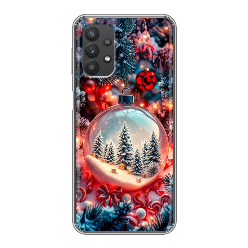 Силиконовый чехол на Samsung Galaxy A32 с принтом Новый год Силиконовый чехол на Samsung Galaxy A32 с принтом Новый год