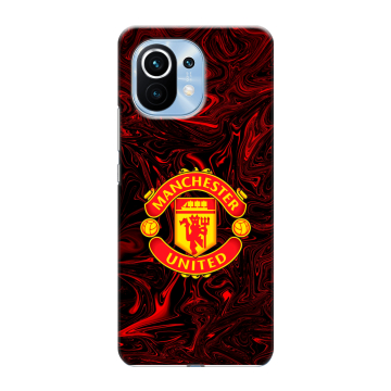 Силиконовый чехол на Xiaomi Mi 11 с принтом Manchester United Силиконовый чехол на Xiaomi Mi 11 с принтом Manchester United