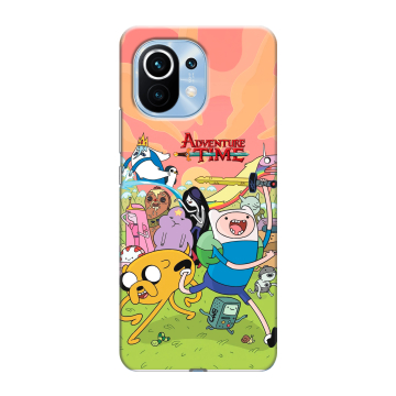 Силиконовый чехол на Xiaomi Mi 11 с принтом Adventure time Время приключений Силиконовый чехол на Xiaomi Mi 11 с принтом Adventure time Время приключений