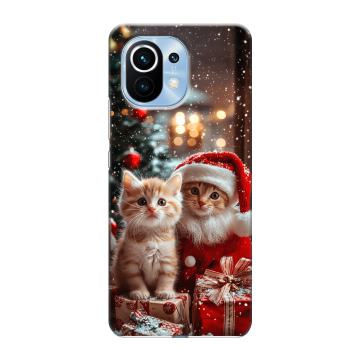 Силиконовый чехол на Xiaomi Mi 11 с принтом Новый год Силиконовый чехол на Xiaomi Mi 11 с принтом Новый год