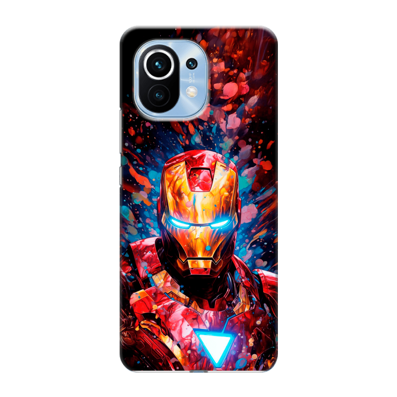 Пластиковый чехол на Xiaomi Mi 11 с принтом Железный человек Ironman Пластиковый чехол на Xiaomi Mi 11 с принтом Железный человек Ironman