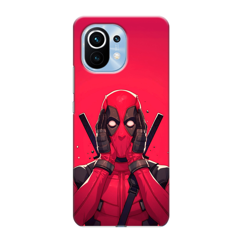Пластиковый чехол на Xiaomi Mi 11 с принтом Дедпул Deadpool Пластиковый чехол на Xiaomi Mi 11 с принтом Дедпул Deadpool