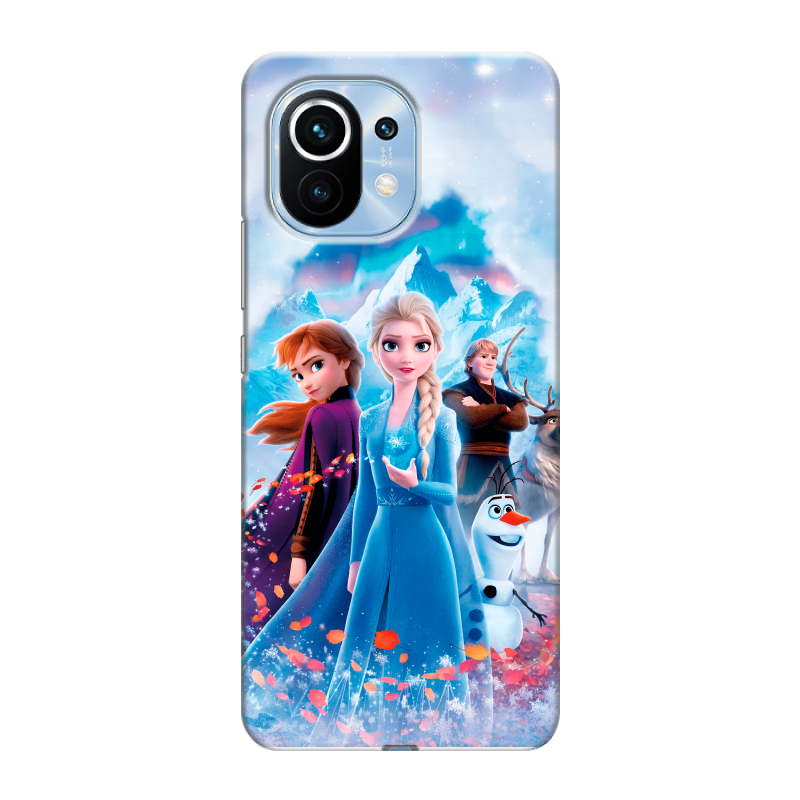 Силиконовый чехол на Xiaomi Mi 11 с принтом Холодное сердце Frozen Силиконовый чехол на Xiaomi Mi 11 с принтом Холодное сердце Frozen