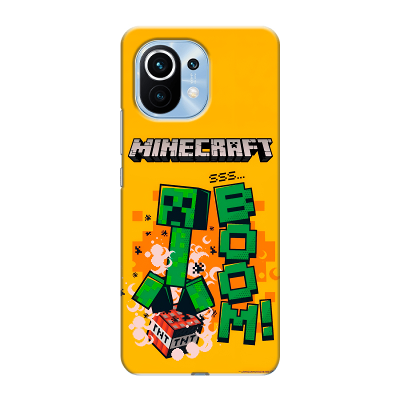 Пластиковый чехол на Xiaomi Mi 11 с принтом Майнкрафт Minecraft Пластиковый чехол на Xiaomi Mi 11 с принтом Майнкрафт Minecraft
