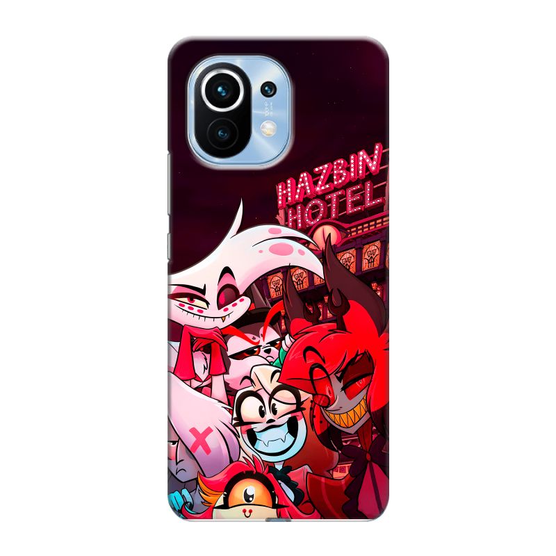 Силиконовый чехол на Xiaomi Mi 11 с принтом Hazbin Hotel Отель Хазбин Силиконовый чехол на Xiaomi Mi 11 с принтом Hazbin Hotel Отель Хазбин