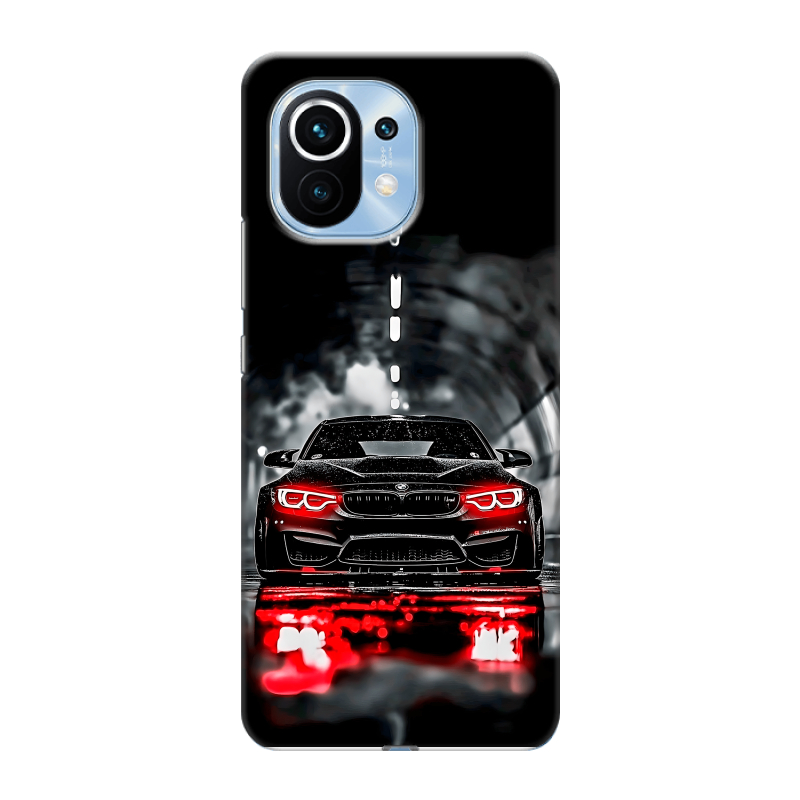 Силиконовый чехол на Xiaomi Mi 11 с принтом BMW БМВ Силиконовый чехол на Xiaomi Mi 11 с принтом BMW БМВ