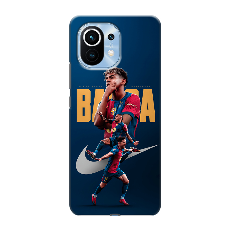 Пластиковый чехол на Xiaomi Mi 11 с принтом Барселона Barca Yamal Пластиковый чехол на Xiaomi Mi 11 с принтом Барселона Barca Yamal