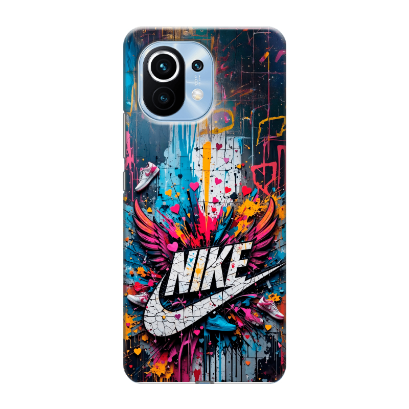 Силиконовый чехол на Xiaomi Mi 11 с принтом Nike Найк Силиконовый чехол на Xiaomi Mi 11 с принтом Nike Найк