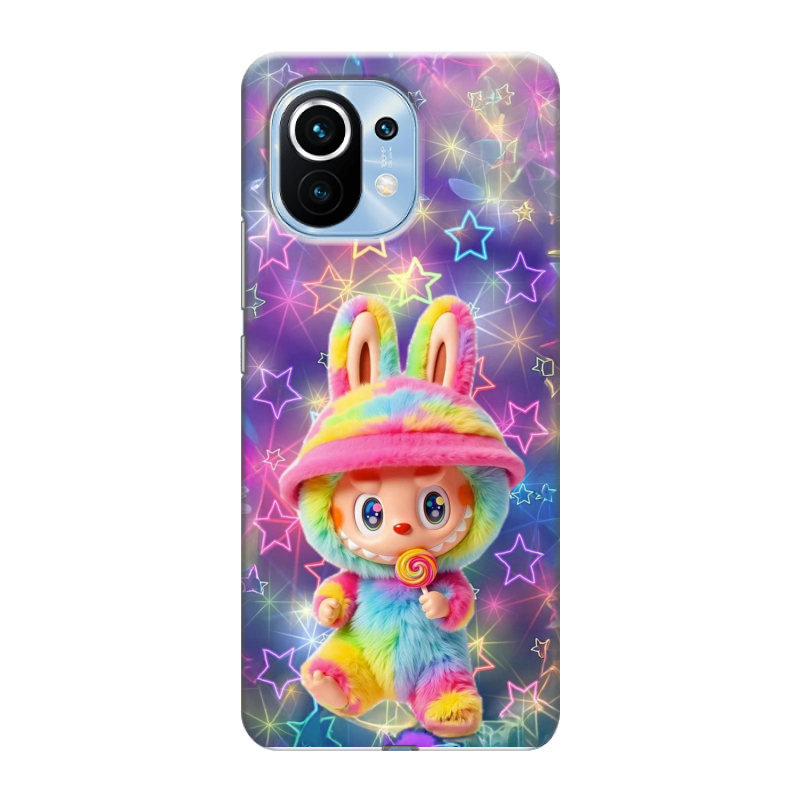 Силиконовый чехол на Xiaomi Mi 11 с принтом Labubu Лабубу Силиконовый чехол на Xiaomi Mi 11 с принтом Labubu Лабубу