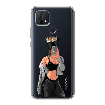 Силиконовый чехол на OPPO A15 с принтом Женские принты Силиконовый чехол на OPPO A15 с принтом Женские принты