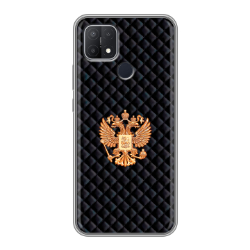 Силиконовый чехол на OPPO A15 с принтом Герб России принт Силиконовый чехол на OPPO A15 с принтом Герб России принт