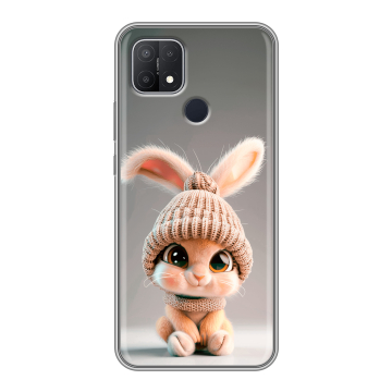 Силиконовый чехол на OPPO A15 с принтом Кролик
