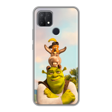 Силиконовый чехол на OPPO A15 с принтом Шрек Shrek Силиконовый чехол на OPPO A15 с принтом Шрек Shrek