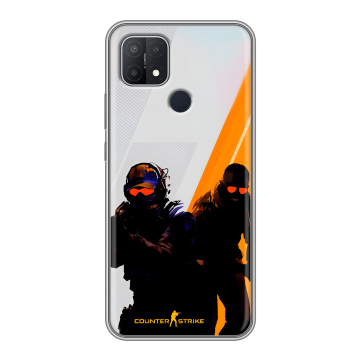 Силиконовый чехол на OPPO A15 с принтом Контер страйк Counter strike Силиконовый чехол на OPPO A15 с принтом Контер страйк Counter strike