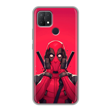 Силиконовый чехол на OPPO A15 с принтом Дедпул Deadpool Силиконовый чехол на OPPO A15 с принтом Дедпул Deadpool
