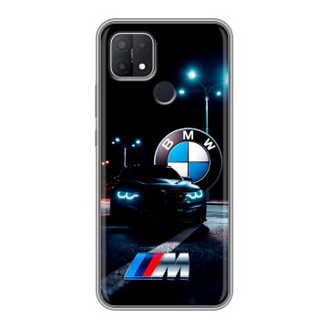 Силиконовый чехол на OPPO A15 с принтом БМВ BMW