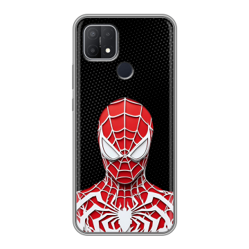 Силиконовый чехол на OPPO A15 с принтом человек паук spiderman Силиконовый чехол на OPPO A15 с принтом человек паук spiderman