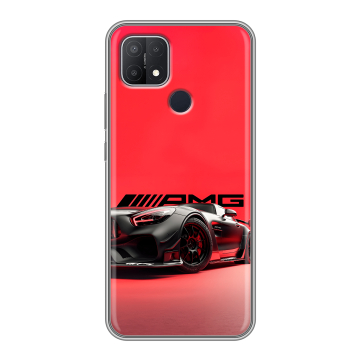 Силиконовый чехол на OPPO A15 с принтом Мерседес Mercedes AMG Силиконовый чехол на OPPO A15 с принтом Мерседес Mercedes AMG
