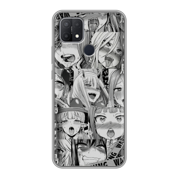 Силиконовый чехол на OPPO A15 с принтом Ahegao Ахегао Аниме Силиконовый чехол на OPPO A15 с принтом Ahegao Ахегао Аниме